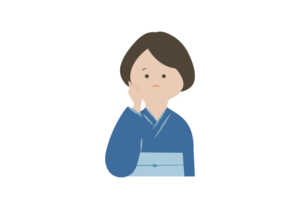 お中元を何にしようか悩む女性
