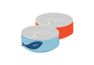 ツナの缶詰のイラスト