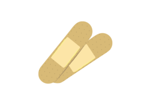 絆創膏のイラスト