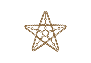 ガーリーデザインな星マーク