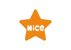 Niceの文字を描いた星