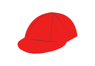 赤い面の体操帽子 イラスト素材館