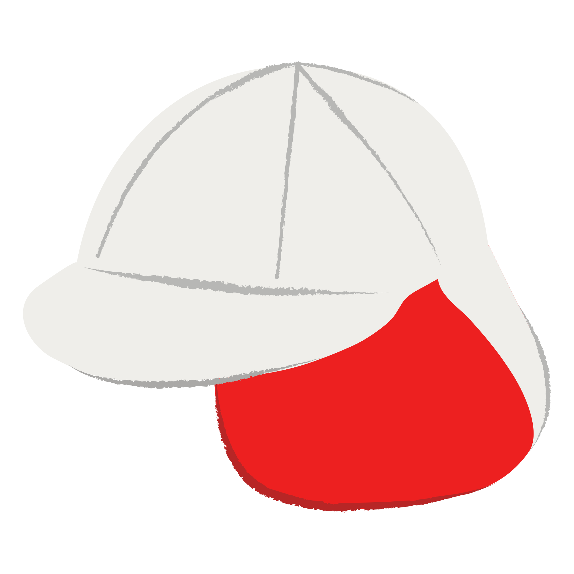 紅白の体操帽子のイラスト イラスト素材館