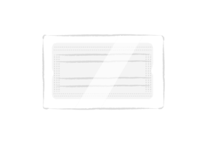 フィルムで個包装されたマスク