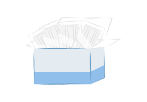 箱に入った個包装マスク