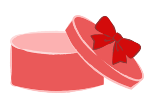 チョコレートの空箱のイラスト