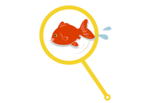 金魚すくいのイラスト
