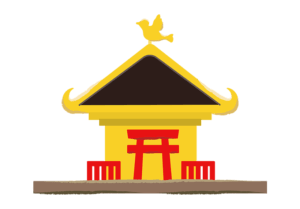 金ピカのお神輿のイラスト