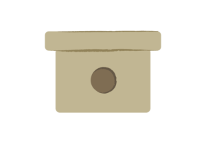 団子を載せる三方のイラスト