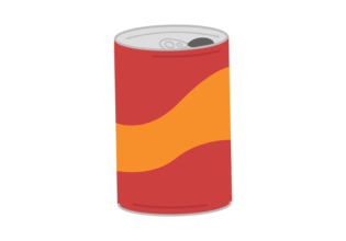 ジュースの空き缶のイラスト