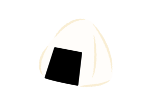 海苔を巻いたおにぎりのイラスト