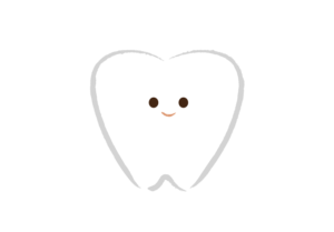 奥歯のキャラクターのイラスト