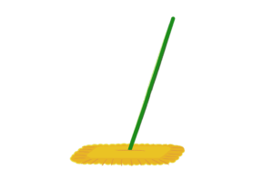 黄色いモップのイラスト