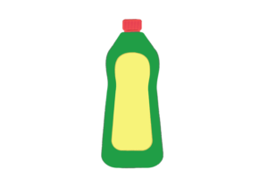 掃除用洗剤のイラスト