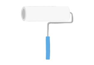 ゴミ取りコロコロ（粘着クリーナー）のイラスト