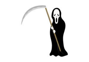 大鎌を持った死神のイラスト