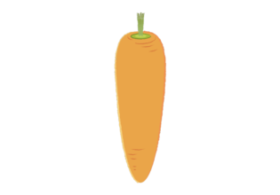 美味しそうな人参のイラスト